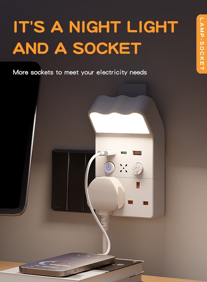 شو تيانزي مقبس جداري بضوء ليلي مع ريموت وثلاث درجات لونية وتعتيم سلس وشحن سريع USB وغطاء أمان وتصميم متوافق مع مقاس 86 وحامل للهاتف - Image 5