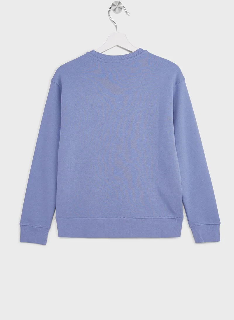 MANGO Kids Text Print Sweatshirt