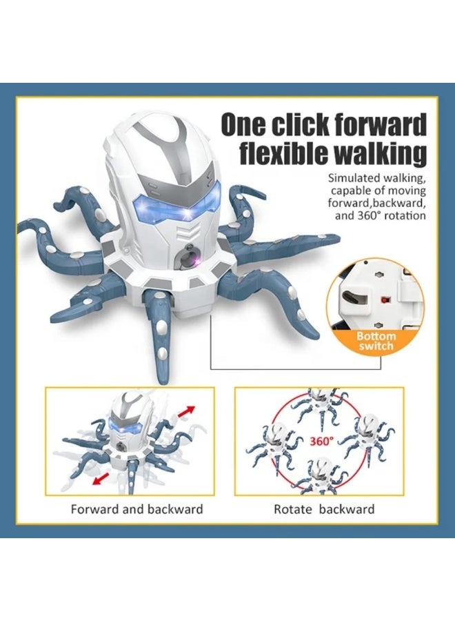 Remote control smart octopus robot for kids with light and steam effects - Interactive game - Image 2