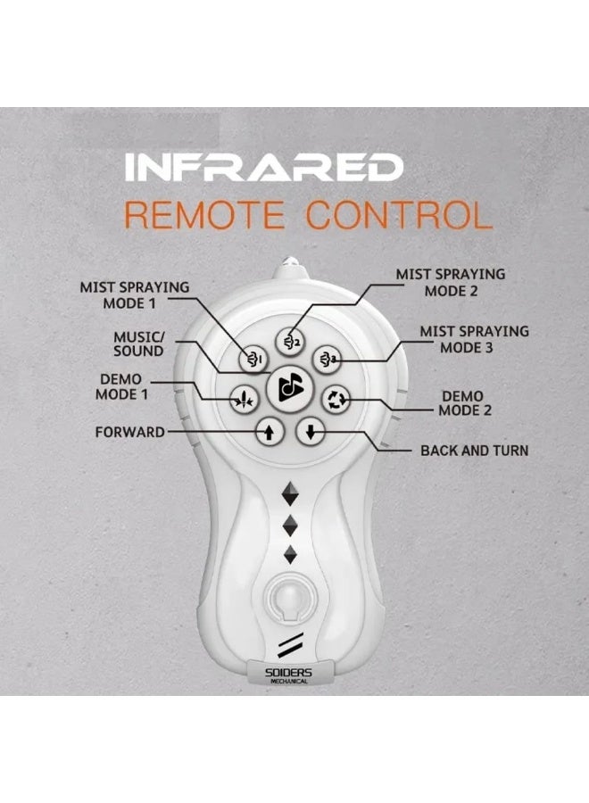 Remote control smart octopus robot for kids with light and steam effects - Interactive game - Image 3