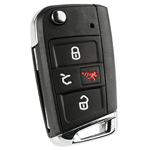 KeylessOption Keyless Option Remote Key Fob Shell Case Cover for VW Volkswagen (NBGFS12P01) - Image 5