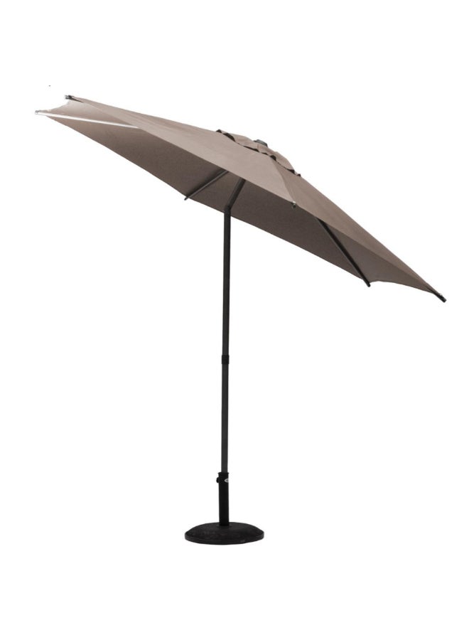 Hesperide Soya Epoxy-Treated Steel Tilting Pole Umbrella Taupe and Black 2.7m 171254B (Base Not Included) - Image 2
