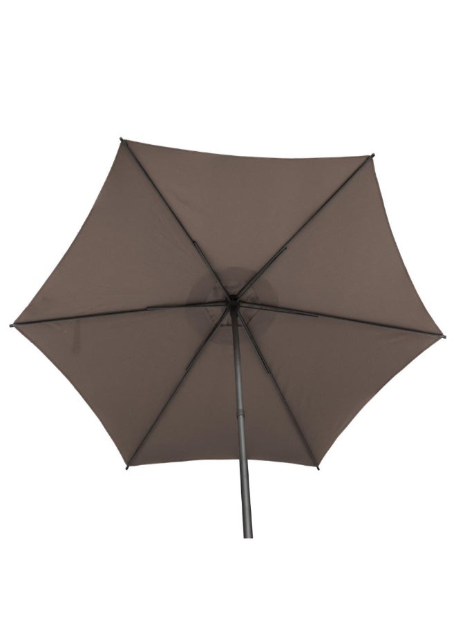 Hesperide Soya Epoxy-Treated Steel Tilting Pole Umbrella Taupe and Black 2.7m 171254B (Base Not Included) - Image 3