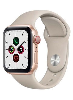 Generic Apple Watch Band Compatible with 42mm(Series 10)/41mm/40mm/38mm Silicone Strap for Apple Watch All Series Cream  - Image 1