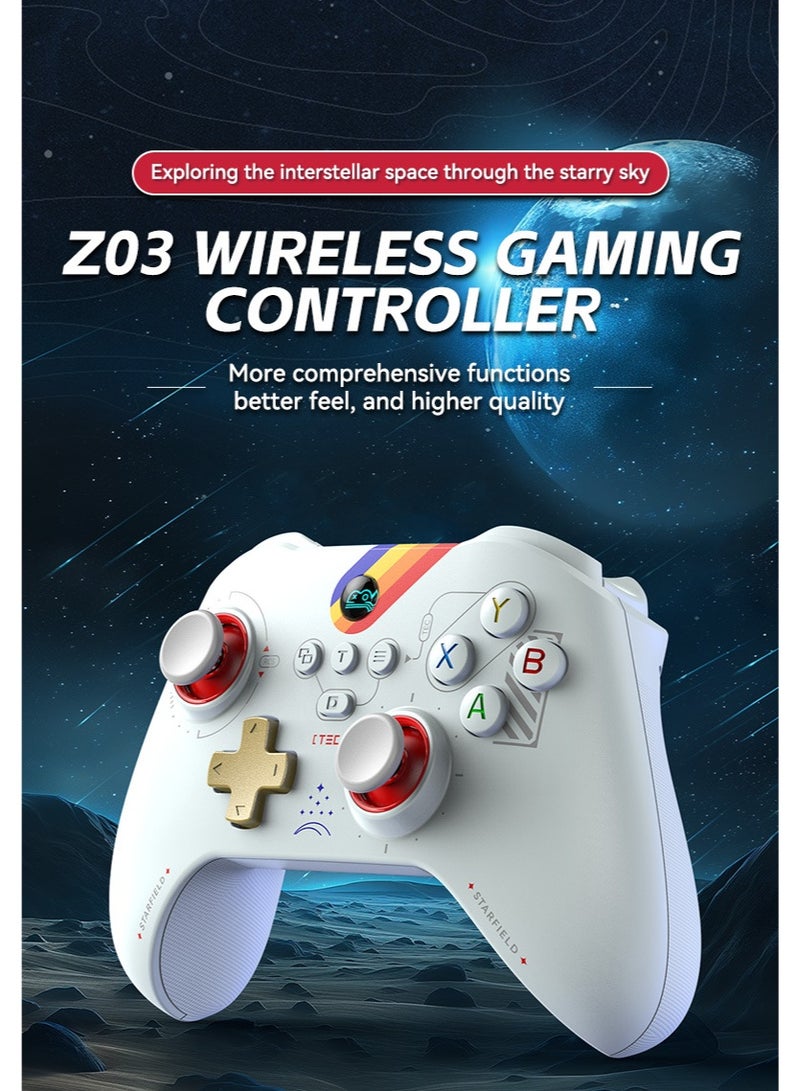 BSP Classic Gamepad Z03 2.4G Receiver Wireless Game Controller for iOS, Android, Windows, Mac, Switch, PS Remote Play, Xbox Cloud, Steam Link, GeForce Now, MFi Arcade Games, Cloud Gaming with Hall Joystick, Hall Linear Trigger & Micro Triggers, Macro Programming Back Keys, Six-Axis Gyroscope, Adjustable HD Dual Vibration Motors, AUTO One-Click Burst, 800Hz Report Rate - Image 3