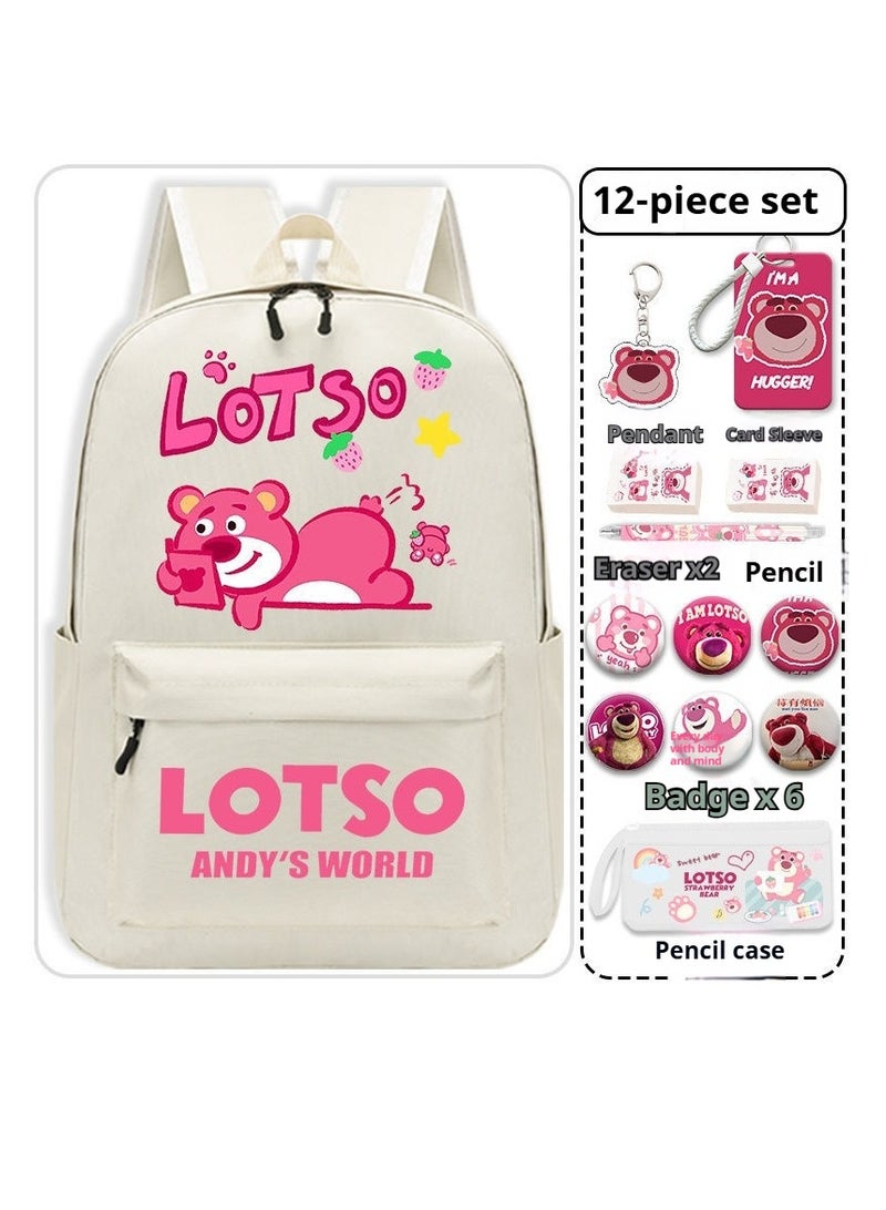 general 13-Piece Cartoon Lotso Backpack Set - Image 1