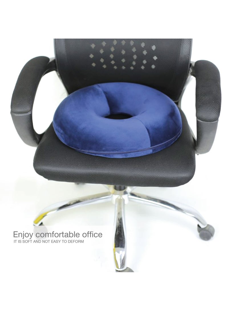 ماكس كمفورت وسادة مقعد بواسير - ميمورى فوم أمريكى للبواسير وآلام أسفل الظهر بشكل دائري ومناسبة لكرسى المكتب والمنزل والسيارة من ماكس كمفورت , أسود - Image 4