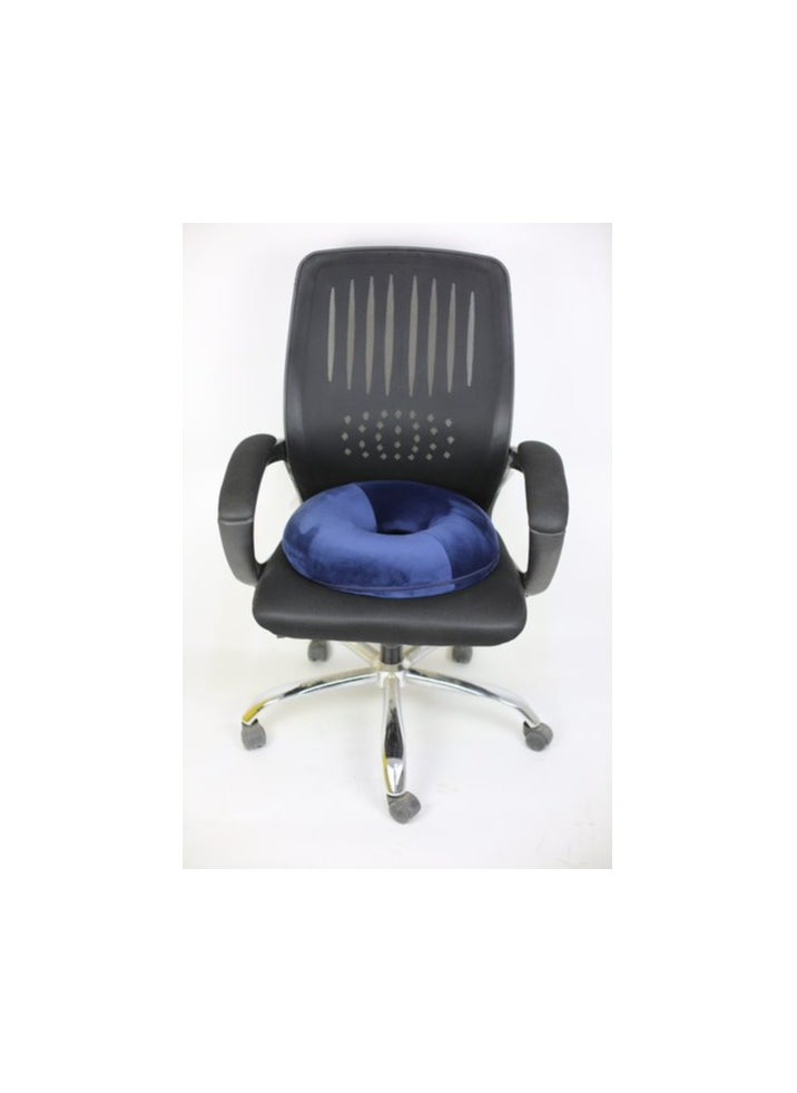 Hemorrhoid seat cushion - American memory foam for hemorrhoids and lower back pain in a circular shape, suitable for office, home and car chairs from Max Comfort, black