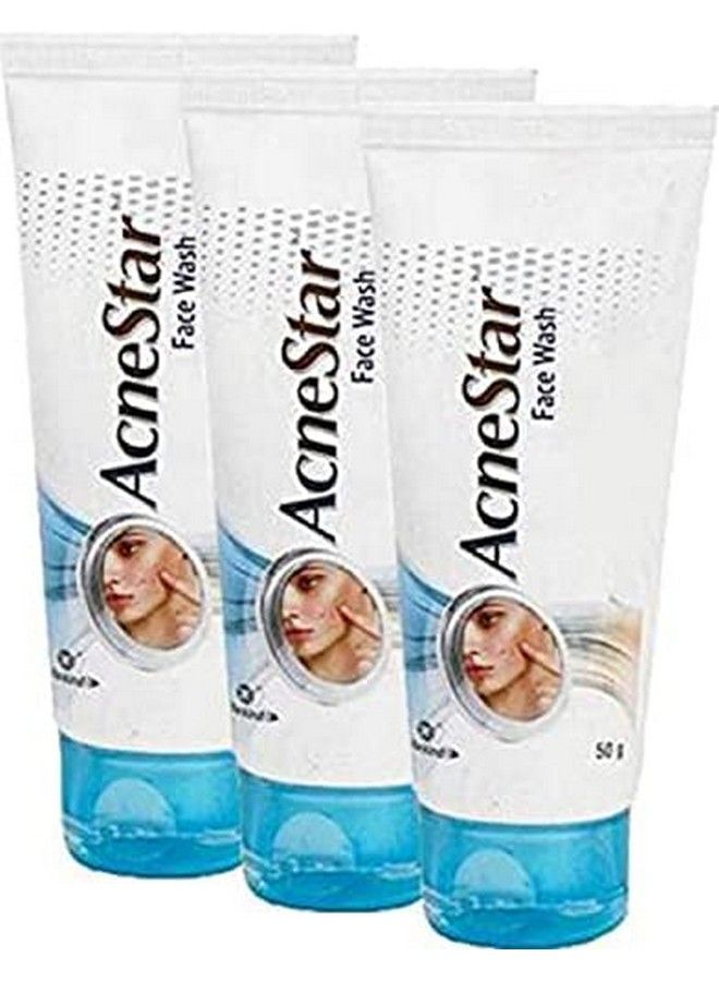 Mankind Acnestar Unisex Face Wash (50 Gr 3 Pc) - Image 1