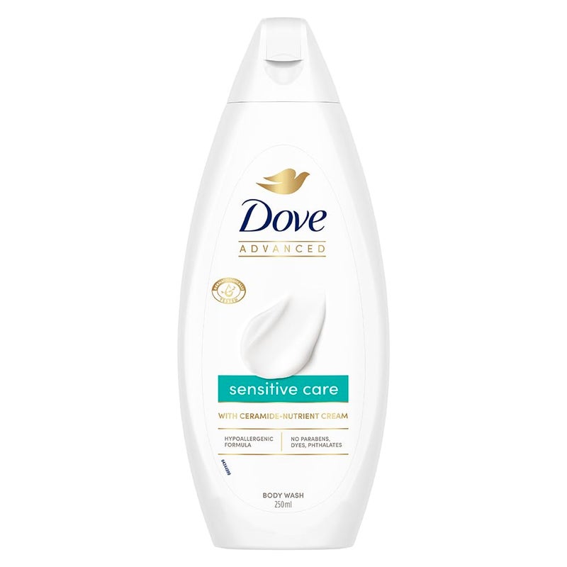 Dove Advanced Sensitive Care Bodywash Ceramide Nutrient Cream 250 ml Hypoallergenic Bodywash - Image 1
