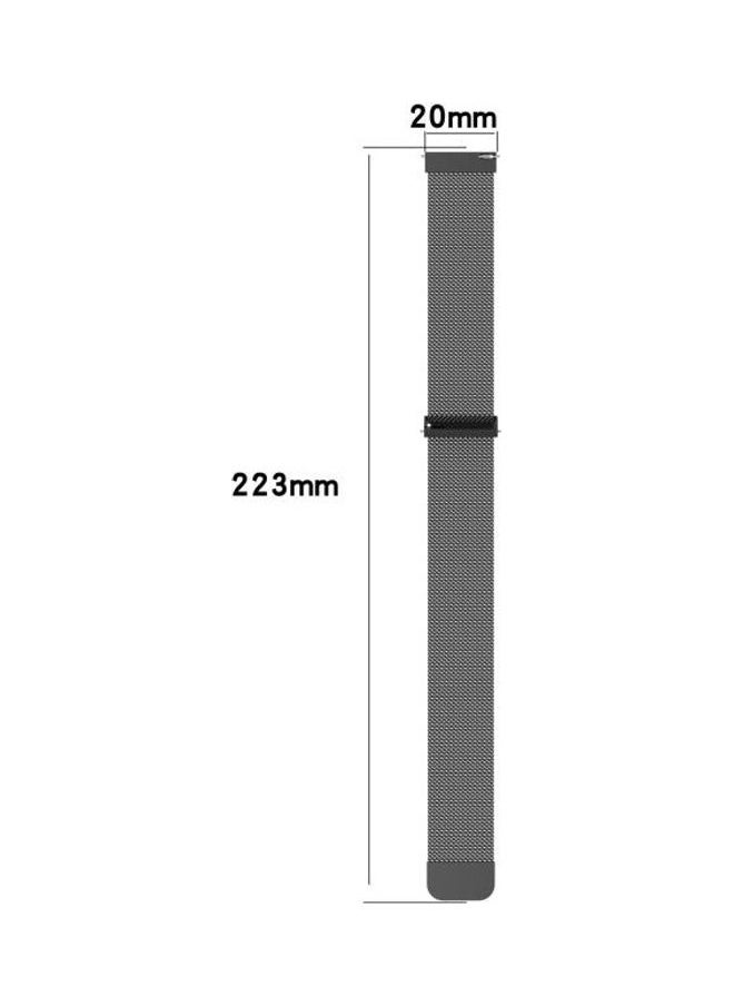 NIBEMINENT - Milanese Replacement Strap Watchband For Samsung Galaxy Watch4 40mm Black - Image 1