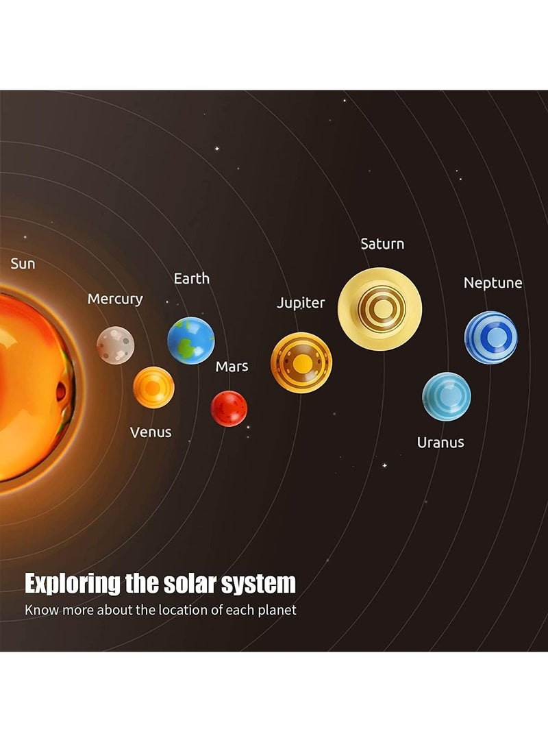 SYOSI Solar System for Kids 3 4 5 Year Old Boy and Girl Birthday Gift Planets Space Toys for Kids 3-5 Solar System Model Kit with Projector  - Image 5