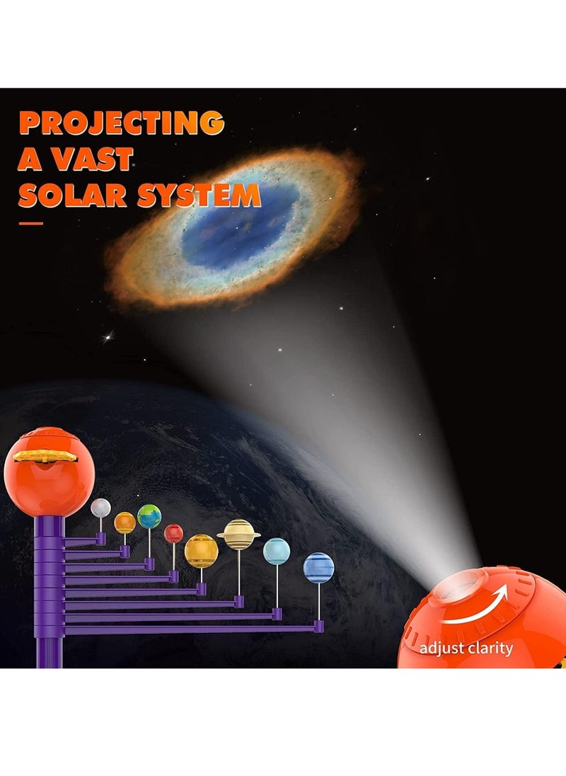 SYOSI Solar System for Kids 3 4 5 Year Old Boy and Girl Birthday Gift Planets Space Toys for Kids 3-5 Solar System Model Kit with Projector  - Image 3
