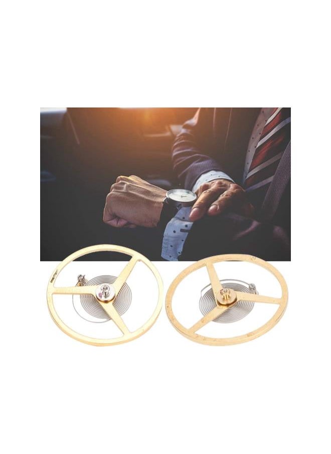 WYBOT - Watch Balance Wheel Spring, Movement Parts Accessories Balance Wheel Fit for ETA 2824 2834 2836 Watch Movement Repair (Plastic Box Package) - Image 1