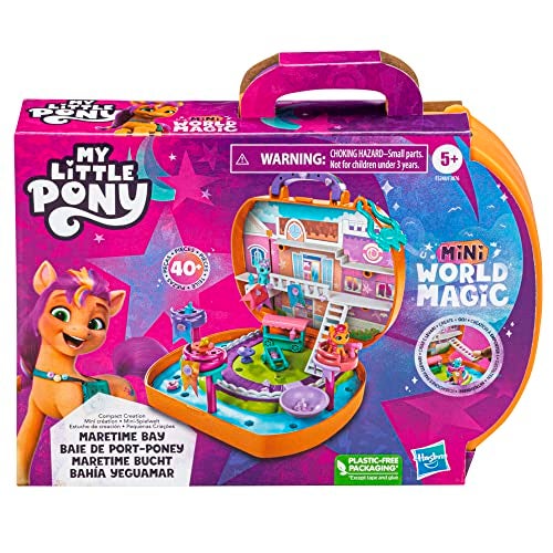 My Little Pony Mini Magic World Mini Creation Port-Pony Bay Creative Set with Sunny Starscout, Age 5 and Up - Image 2