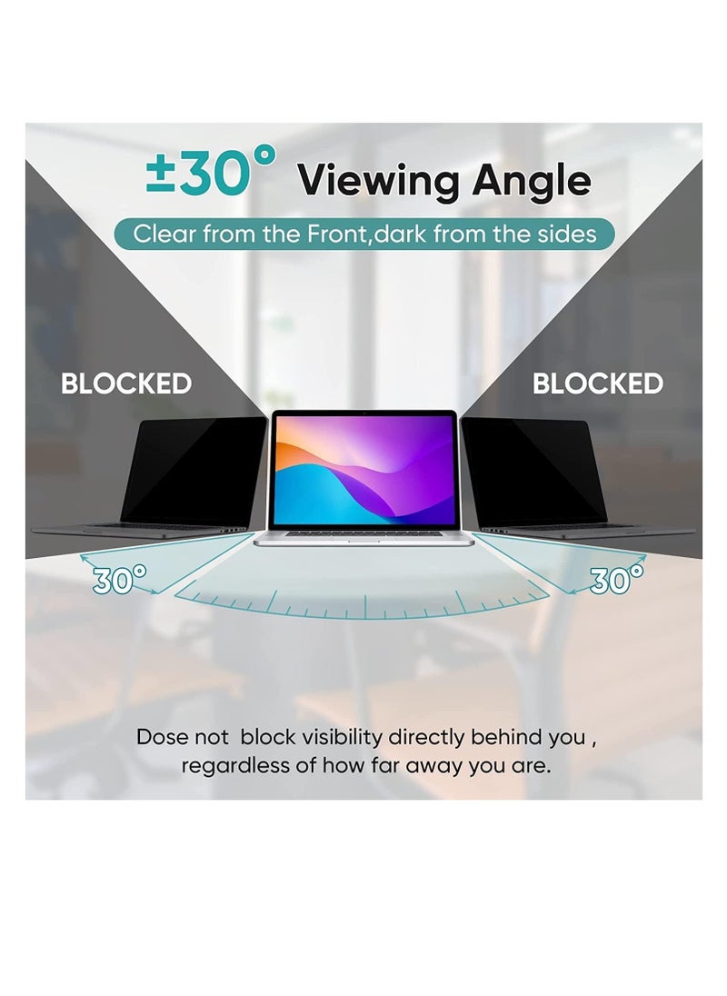 Generic 1Pc 11.6 Inch Laptop Privacy Screen Filter, for Removable & Reusable 16:9 Widescreen Display Laptop Privacy Screen 11.6 inch and Anti-Peeping Anti-Blue Light Anti-Glare Protector for HP/Dell/Acer/Samsung/Lenovo/Toshiba/Samsung/Lenovo Laptops  - Image 2