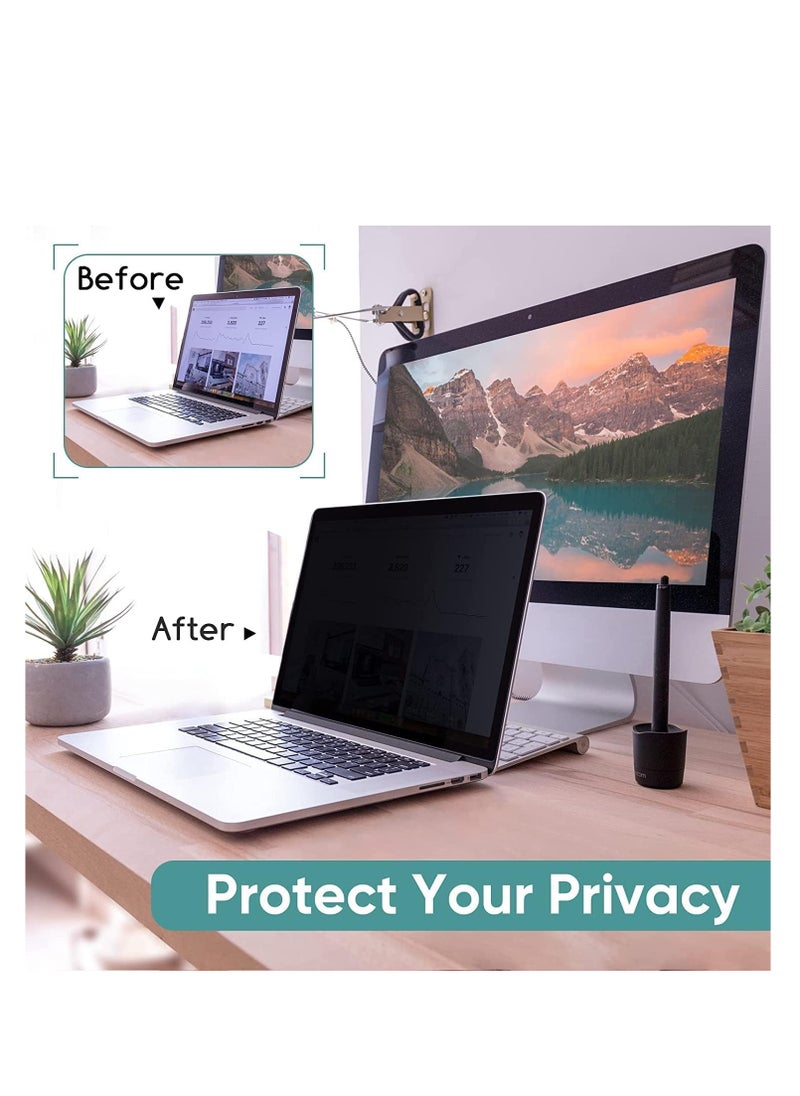 Generic 1Pc 11.6 Inch Laptop Privacy Screen Filter, for Removable & Reusable 16:9 Widescreen Display Laptop Privacy Screen 11.6 inch and Anti-Peeping Anti-Blue Light Anti-Glare Protector for HP/Dell/Acer/Samsung/Lenovo/Toshiba/Samsung/Lenovo Laptops  - Image 3