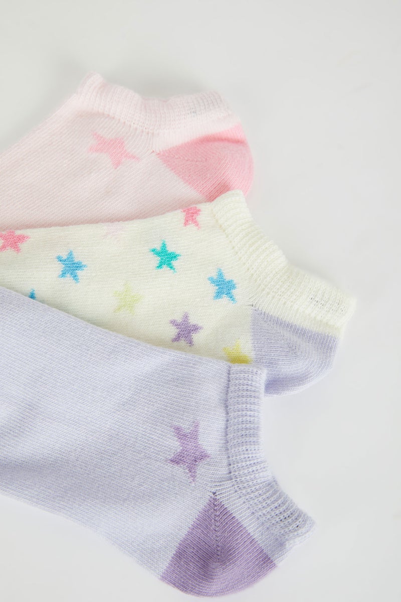 DeFacto Girl 3 pack Cotton Booties Socks  - Image 2
