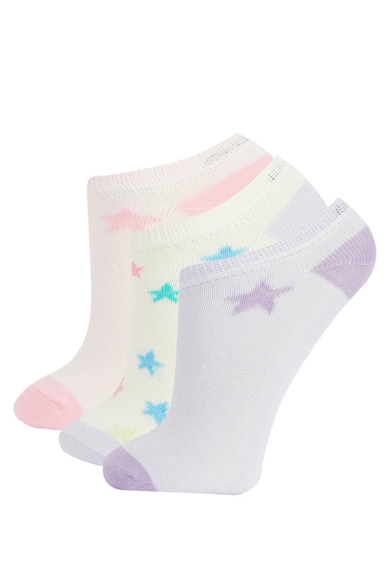 DeFacto Girl 3 pack Cotton Booties Socks  - Image 1