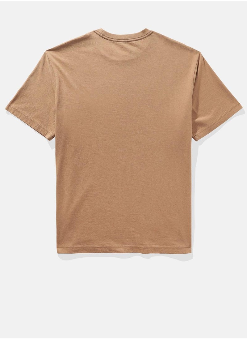 American Eagle - Embroidered Crew Neck Graphic T-Shirt - Image 1