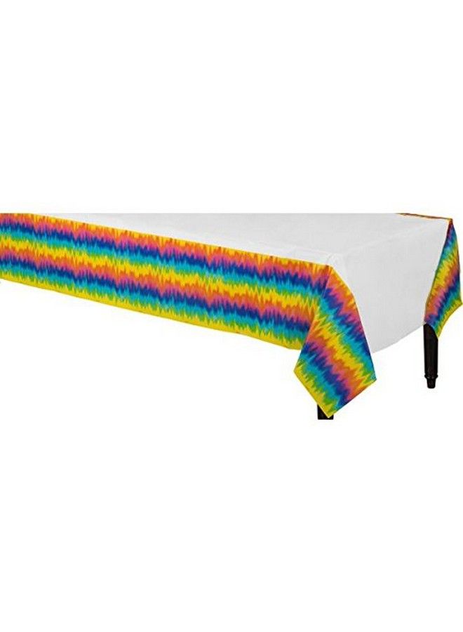 Amscan Feeling Groovy 60 Theme Party Tablecover 54" X 102" Multicolor - Image 3