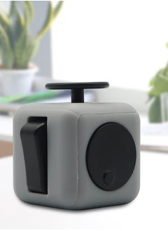 Generic Fidget Cube Stress Relief Toy for Adults Teens and Kids Suitable Gift Idea for Anxiety and Pressure Reduction Soft Material Dark Grey  - Image 3