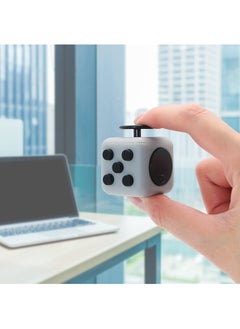 Generic Fidget Cube Stress Relief Toy for Adults Teens and Kids Suitable Gift Idea for Anxiety and Pressure Reduction Soft Material Dark Grey  - Image 2