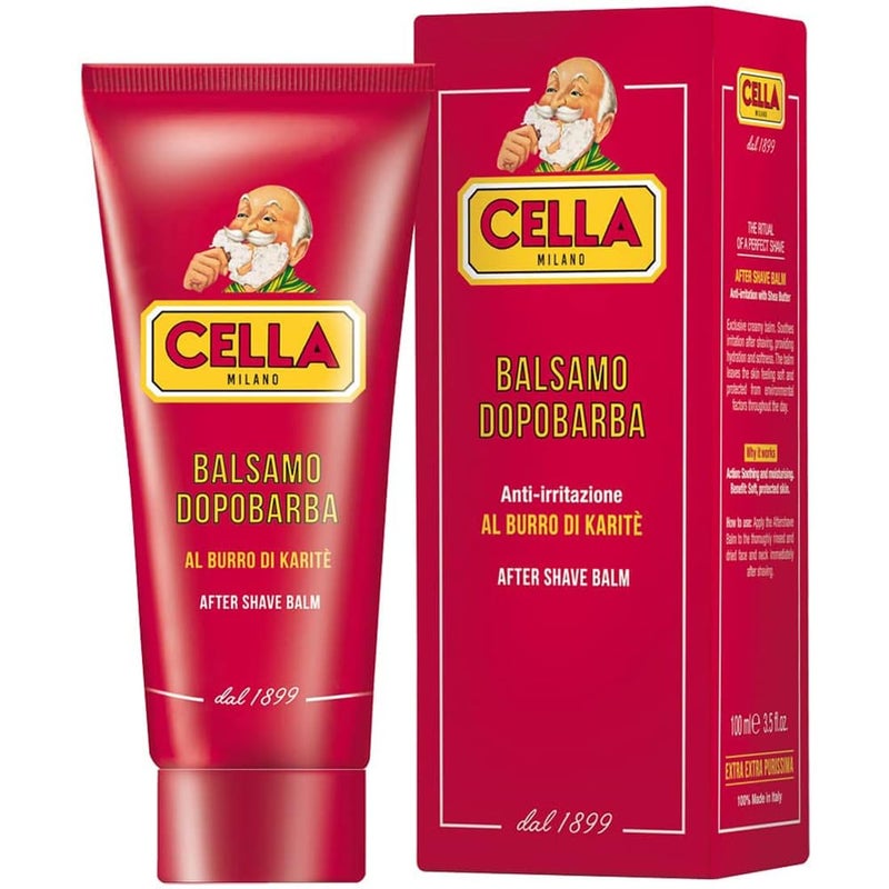 Cella MILANO, Aftershave Balm with Shea Butter and Almond Oil, Soothes & Conditions, Alcohol Free, Great for Sensitive Skin Too, Made in Italy - Image 1