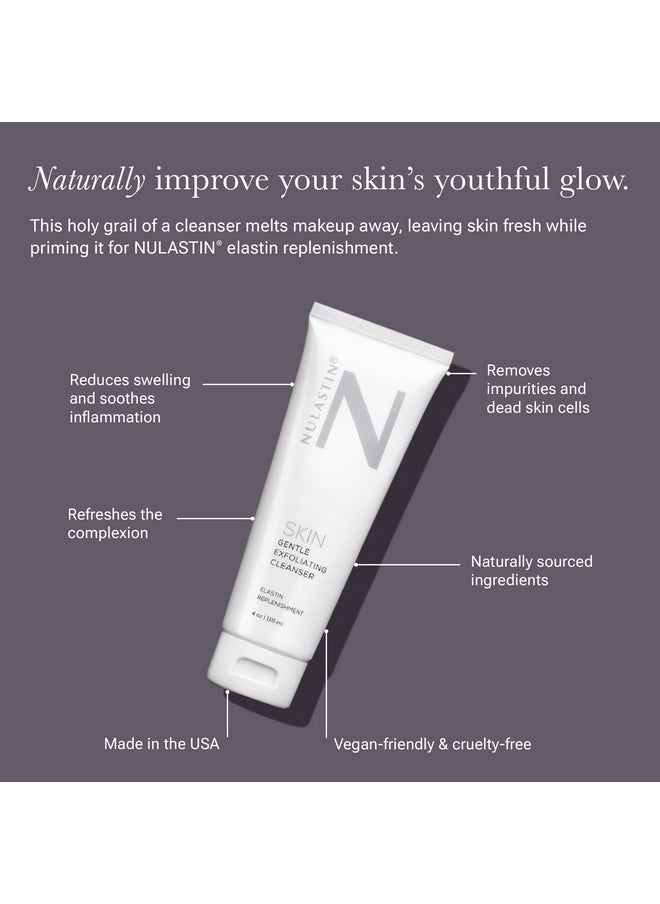 NULASTIN Gentle Exfoliating Skin Facial Cleanser With Invigorating Caffeine For All Skin Types Veganfriendly & Crueltyfree (4 Oz)  - Image 2