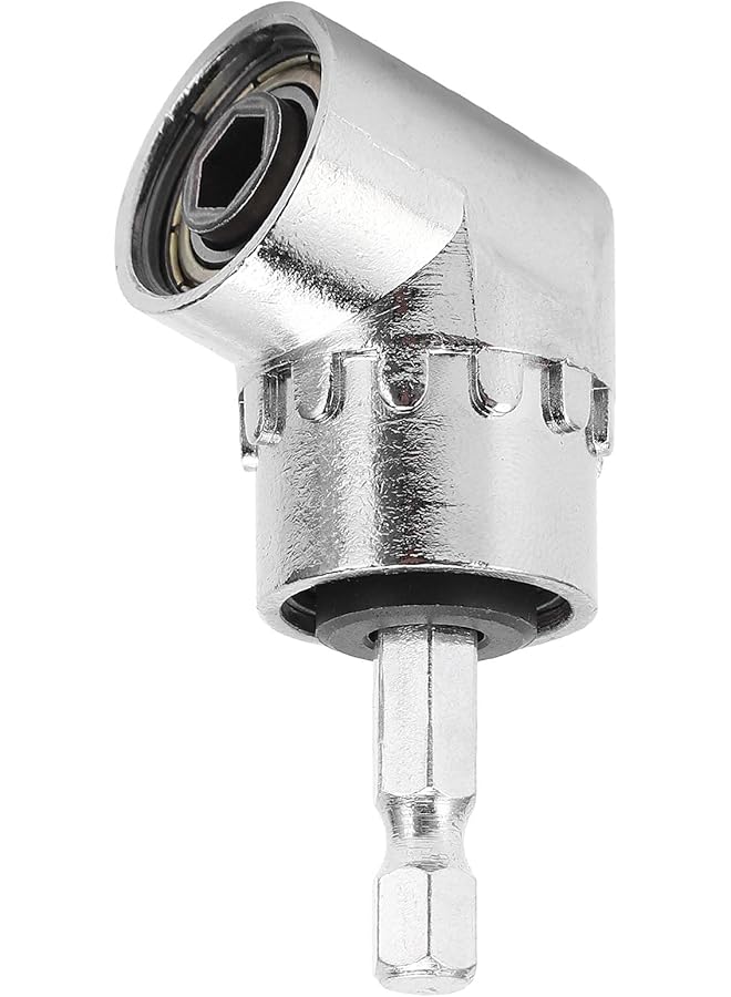 erorex Angle Driver Cr V Steel Wear High Hardness Angles Drill Adapter Tight Connection With 1 4In Hex Shank For Socket Wrenches For Electric Drills - Image 1