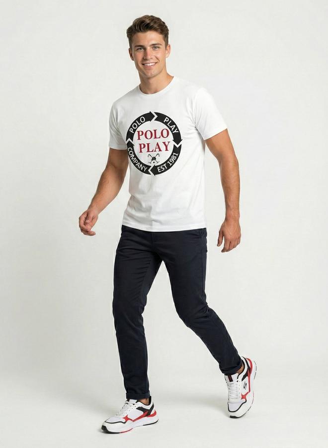 Polo Play Men Graphic Logo Crew Neck T-Shirt - Image 2