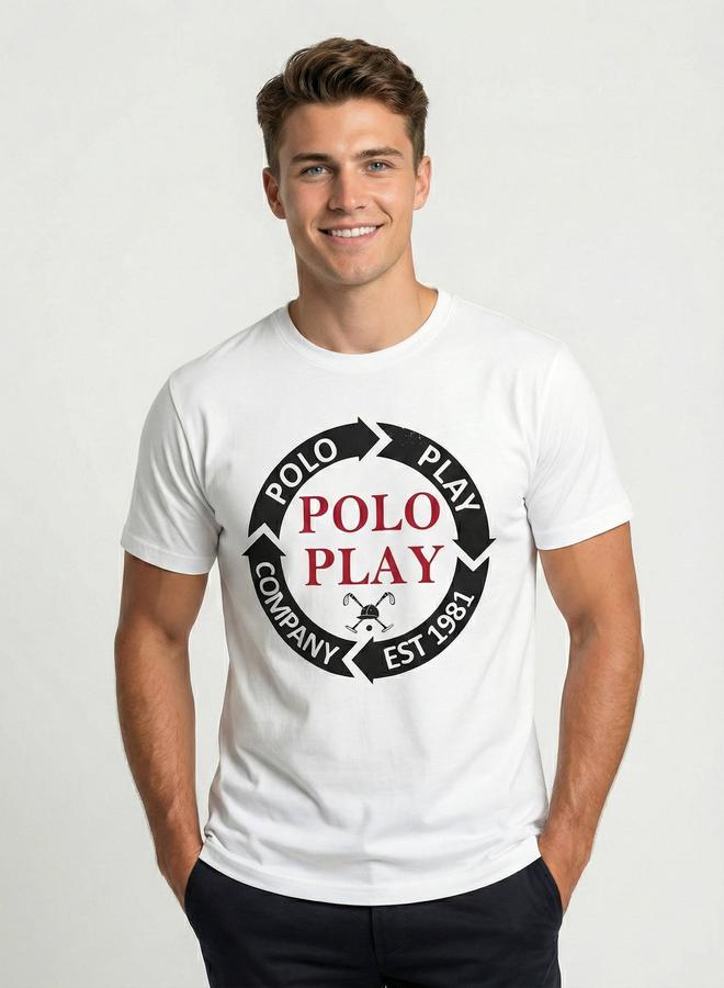 Polo Play Men Graphic Logo Crew Neck T-Shirt - Image 1