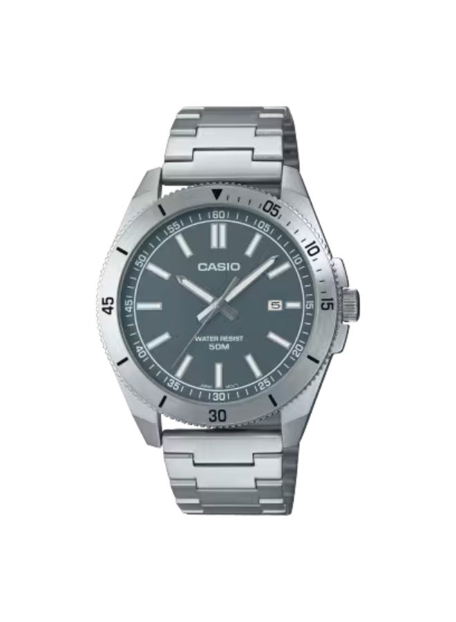 CASIO Men's Stainless Steel Analog Watch MTP-B155D-3EVDF - 41.3 mm