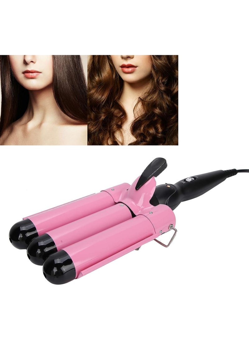 منتقي 3 Barrel Hair Curling Iron – 32mm Triple Barrel Curling Wand with Adjustable Temperature & Fast Heating, Beach Waves Hair Crimper for Long & Short Hair, Dual Voltage Hair Waver for Women - Image 5