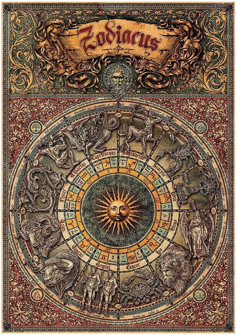 ايديوسا Educa - لغز تجميع الأشكال حسب برج الزودياك، 1000 قطعة (17996) - Image 1