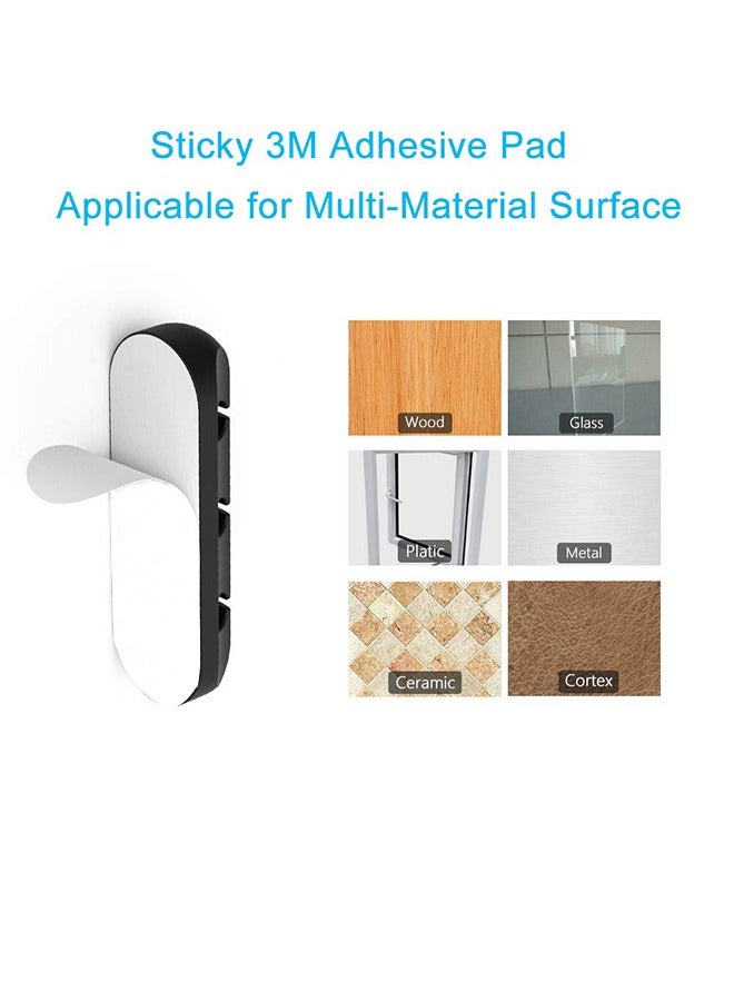 Cord Organizer Cable Management for Desk - 3 Packs White Clips and Cord Keeper, The White Self-Adhesive Holder are Easy to Apply and Stops Wire Getting Dirty - Image 5