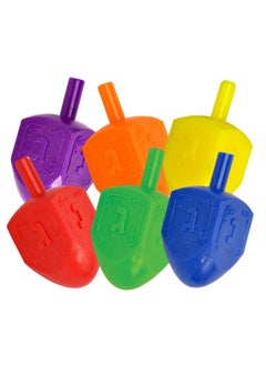 Izzy 'n' Dizzy 100 Medium Dreidels - Assorted Colors - Classic Chanukah Spinning Draidel Game And Prize - Bulk Value Pack  - Image 4