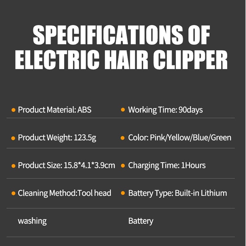 windforgecraft Hair Trimmer for Men Haircut - Colorful Electric Hair Trimmer with LCD Digital Display - Hair Cutting Grooming Kit for Home, Barber Shop, Makeup Shop Borato - Image 4