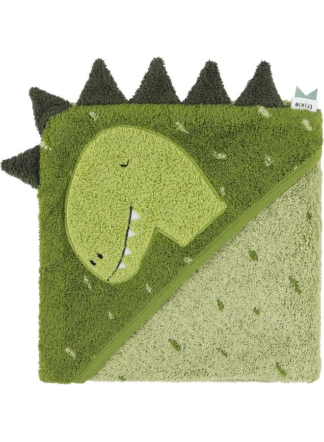 Trixie Hooded Towel , 75Cm X 75Cm  Mr. Dino, Multicoloured - Image 1