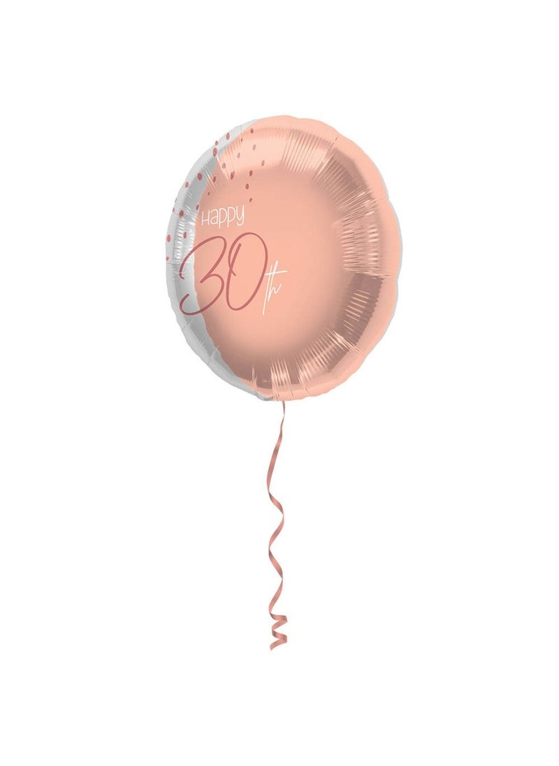 Folat Happy 30th Foil Balloon Light Pink 45 cm