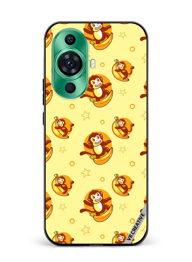VR CREATIVE Protective Case Cover For Huawei nova 11 Banana Monkey Design Multicolour - Image 1