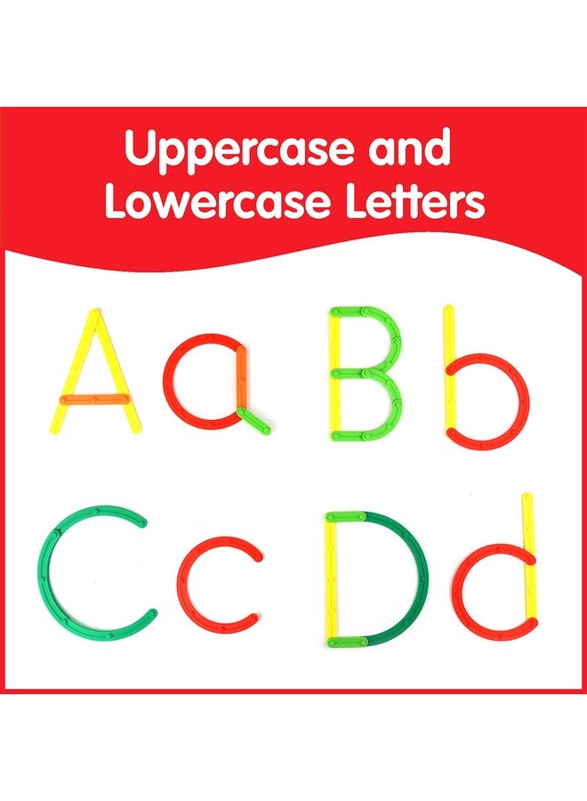 edxeducation 21368 Geostix Letter Construction Set Educational Toy 200 Connecting Sticks 50 Activities Build Letters Animals And More - Image 3