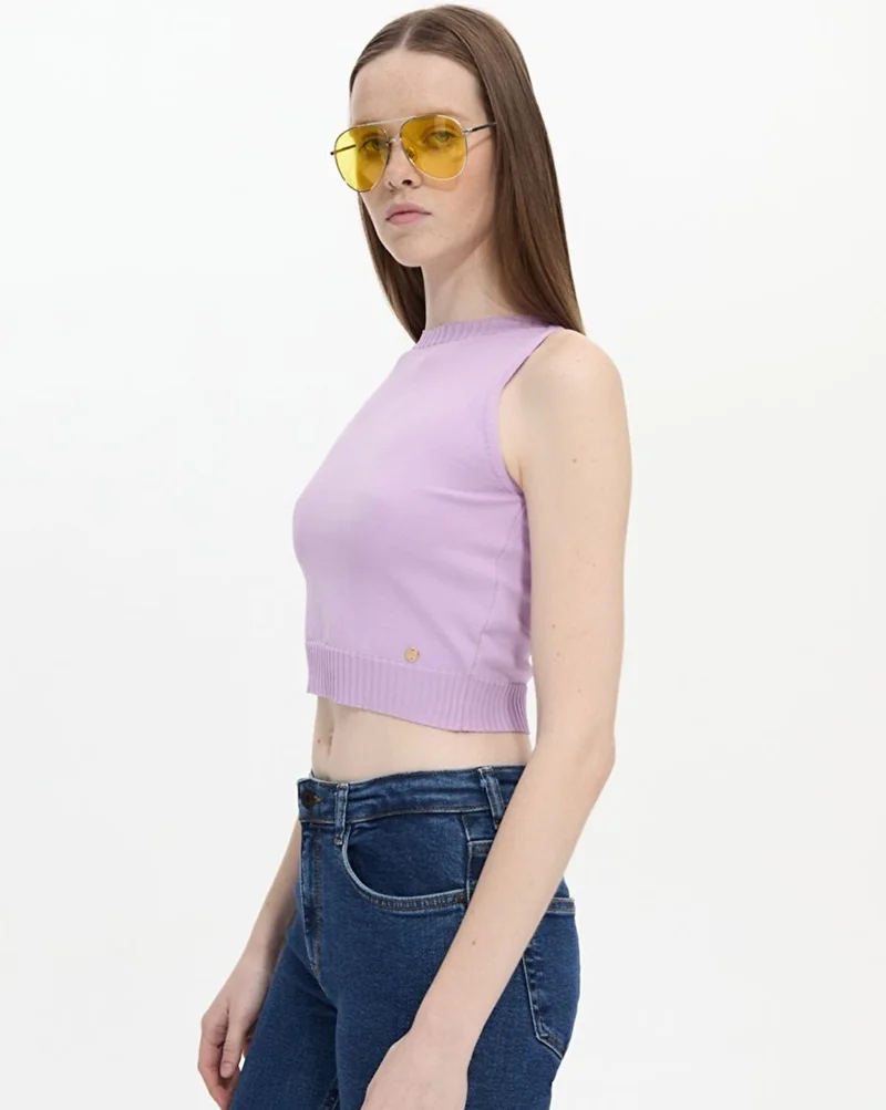 LTB  Women's Basic Crew Neck Lilac Tank Top for Men | Best Price UAE