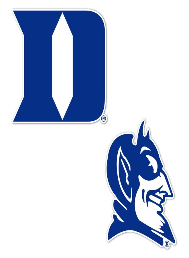 Desert Cactus Duke University Sticker Blue Devils Vinyl Decal Laptop Water Bottle Car Scrapbook Sheet (4 Inch Set V1) - Image 1