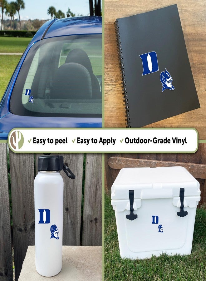 Desert Cactus Duke University Sticker Blue Devils Vinyl Decal Laptop Water Bottle Car Scrapbook Sheet (4 Inch Set V1) - Image 5