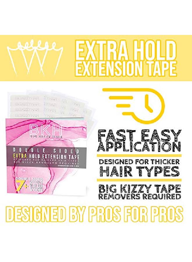 Big Kizzy Hair Extensions Tape Extra Hold Fits Most Tape In Hair Extensions 4Cm X 8Cm Tape For Extensions Professional Double Sided Extension Tape - Image 4