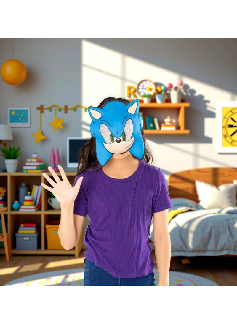 Rubies قناع نصف سونيك القنفذ - مقاس واحد - Image 3