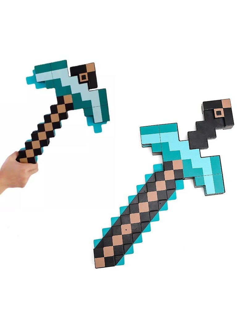 GUDOO Sound and Light Edition 2-in-1 Transforming Sword Pickaxe  - Image 1