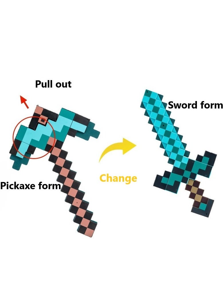 GUDOO Sound and Light Edition 2-in-1 Transforming Sword Pickaxe  - Image 2