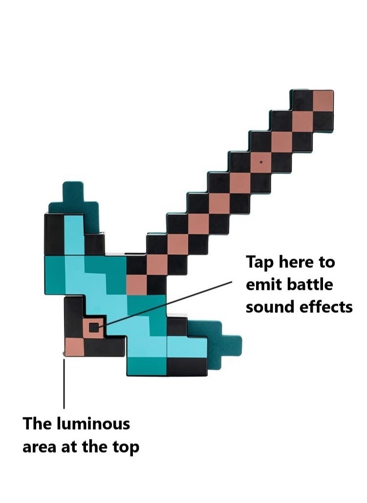 GUDOO Sound and Light Edition 2-in-1 Transforming Sword Pickaxe  - Image 3